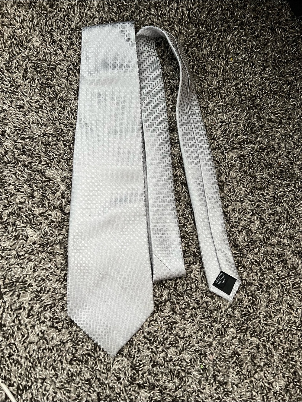 McDonald's Silver Textured Men's Tie